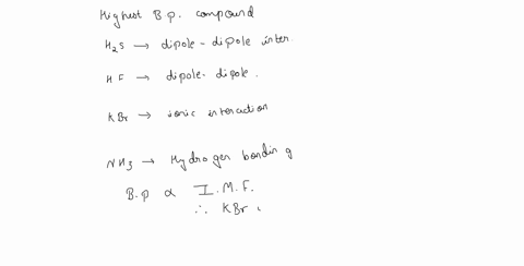 which-of-the-following-has-the-highest-boiling-point-h2s-hf-kbr-nh3-explain-why-rank-the-following-from-lowest-melting-point-to-highest-melting-point-libr-ch3f-ch4-h2o-explain-your-reasoning-91802