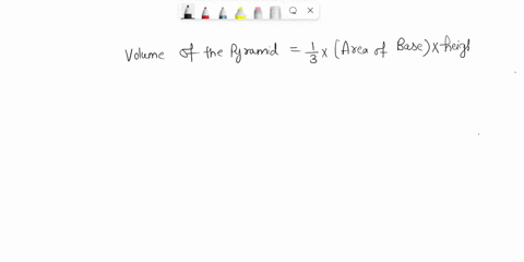find-a-volume-of-the-given-pyramid-which-has-a-square-base-of-area-25-and-height-4-19841