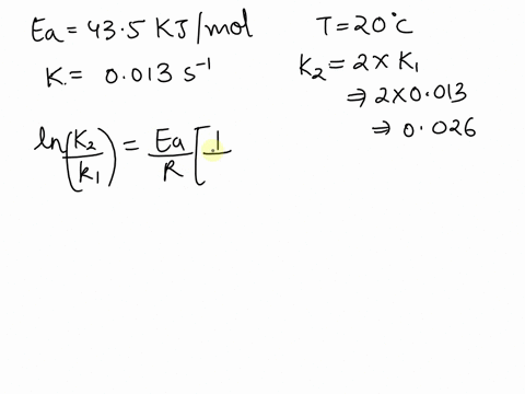 1the-activation-energy-of-a-certain-reaction-is-435-kjmolkjmol-at-20-c-c-the-rate-constant-is-00130s100130s1-at-what-temperature-in-degrees-celsius-would-this-reaction-go-twice-as-fast-2give-90693