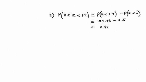 compute-the-following-probabilities-for-the-standard-normal-distribution-z-a-p0-z-19-b-p105-z-045-c-pz-125-46175