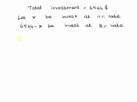 6544-is-invested-part-at-11-and-the-rest-at-8-if-the-interest-earned-from-the-amount-invested-at-11-exceeds-the-interest-earned-from-the-amount-invested-at-8-by-39950-how-much-is-invested-at-36856