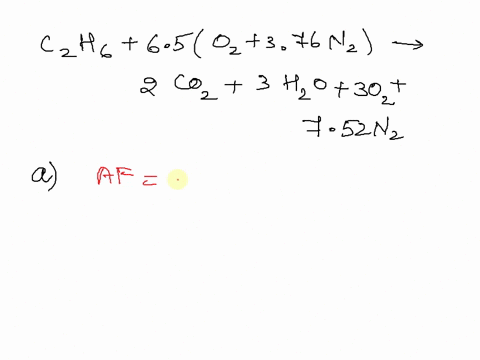 one-kmol-of-ethane-leftmathrmc_2-mathrmh_6right-is-burned-with-an-unknown-amount-of-air-during-a-com-73026