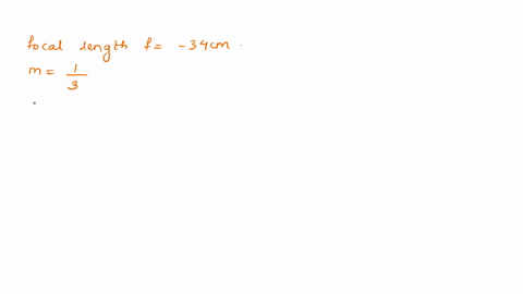 an-object-is-located-to-the-left-of-a-concave-lens-whose-focal-length-is-34-mathrmcm-the-magnificati-67297