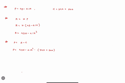find-the-price-that-will-maximize-profit-for-the-demand-and-cost-functions-where-p-is-the-price-x-is-the-number-of-units-and-c-is-the-cost-demand-function-cost-function-p-49-01-x-c-34x-500-39183