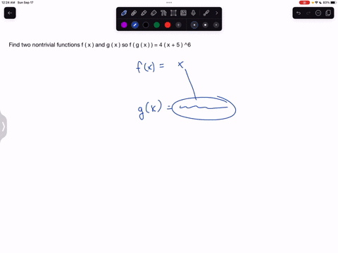 find-two-nontrivial-functions-f-x-and-g-x-so-f-g-x-4-x-5-6