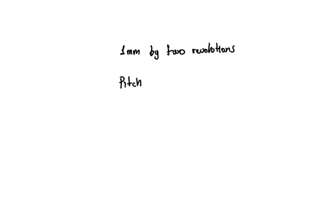 SOLVED a screw gauge has 50 divisions on its circular scale the pitch