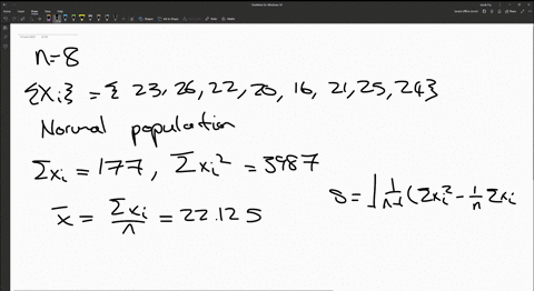 let-the-following-sample-of-8-observations-be-drawn-from-normal-population-with-unknown-mean-and-standard-deviation-2326-22-2016212524-you-may-find-it-useful-to-reference-the-table-a-calcula-69598