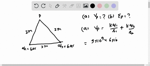33-two-60-uc-point-charges-are-placed-at-the-corners-of-the-base-of-an-equilateral-triangle-as-shown-in-the-figure-k-14neo-899-x-109-n-m2c2-at-the-vertex-p-of-the-triangle-p-20-m-20-m-60-lc-95705