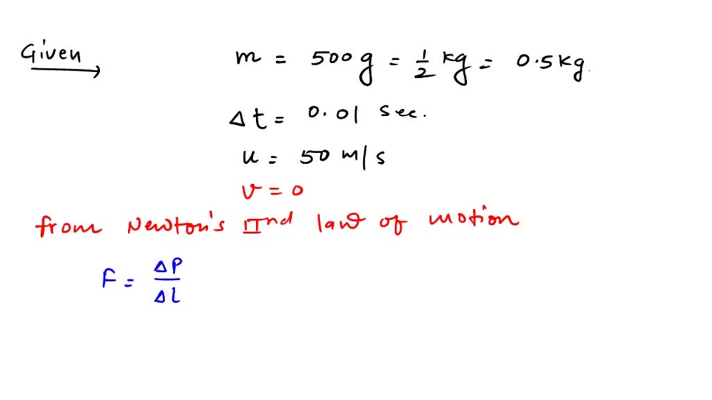 SOLVED: A hammer of mass 500 g, moving at 50 m s-1, strikes a nail. The ...