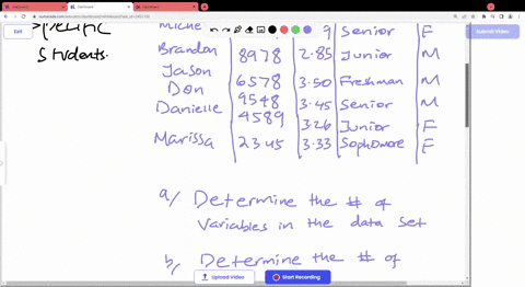 the-following-information-regarding-sample-of-students-is-provided-student-identification-number-classification-gender-grade-point-average-michelle-1234-female-brandon-8978-male-jason-6578-m-62902