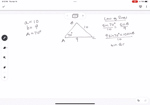 two-sides-and-an-angle-ssa-of-a-triangle-are-given-determine-whether-the-given-measurements-produce-one-triangle-two-triangles-or-no-triangle-at-all-solve-each-triangle-that-results-a10-b9-a-40042
