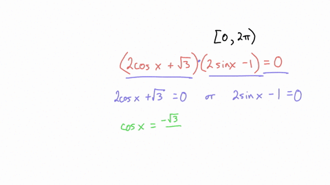 solve-the-equation-on-the-interval-02pi-2cosxsqrt32sinx-10-x-63995