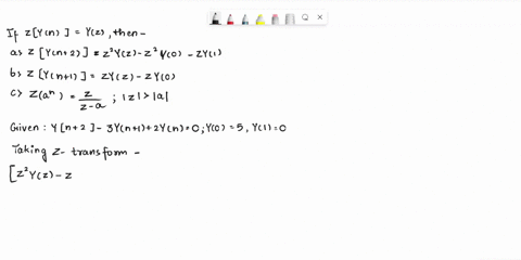 use-the-z-transform-method-to-solve-the-following-difference-equation-yn-2-3yn-1-2yn-y0-5-y1-0-81099