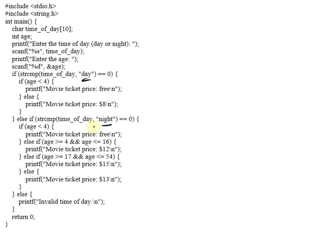 in-c-programing-3-33-lab-movie-ticket-prices-write-a-program