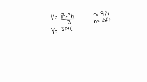 the-volume-of-a-cone-with-height-h-and-radius-r-can-be-found-using-the-formula-v-1-3-r-2-h-find-the-volume-of-a-cone-with-radius-9-feet-and-height-10-feet