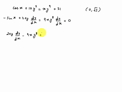 find-an-equation-of-the-tangent-line-t0-the-curve-cosx-i0y-xy-31-at-the-point-0v3-assume-that-y-is-a-function-of-x-express-all-numbers-in-exact-form-and-write-the-equation-of-the-tangent-lin-46412