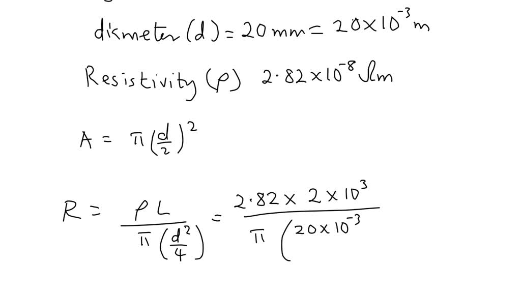 SOLVED: 5. A 2 km length of copper wire is used to carry a current of ...