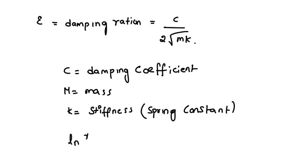 SOLVED A damped oscillator consists of a mass of 5 kg and a spring