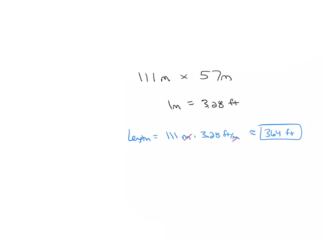 SOLVED Soccer fields vary in size. A large soccer field is 111 meters