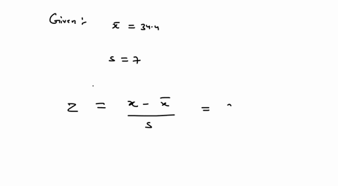 consider-a-set-of-data-in-which-the-sample-mean-is-344-and-the-sample-standard-deviation-is-7-calculate-the-z-score-given-that-x299-round-your-answer-to-two-decimal-places-43027