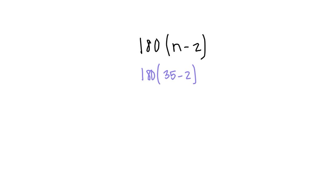 SOLVED 3. Find the sum Of the interior angle measures of a 35gon.