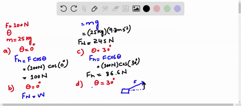 a-100-mathrmn-force-directed-at-an-angle-theta-above-a-horizontal-floor-is-applied-to-a-250-kg-chair-69317