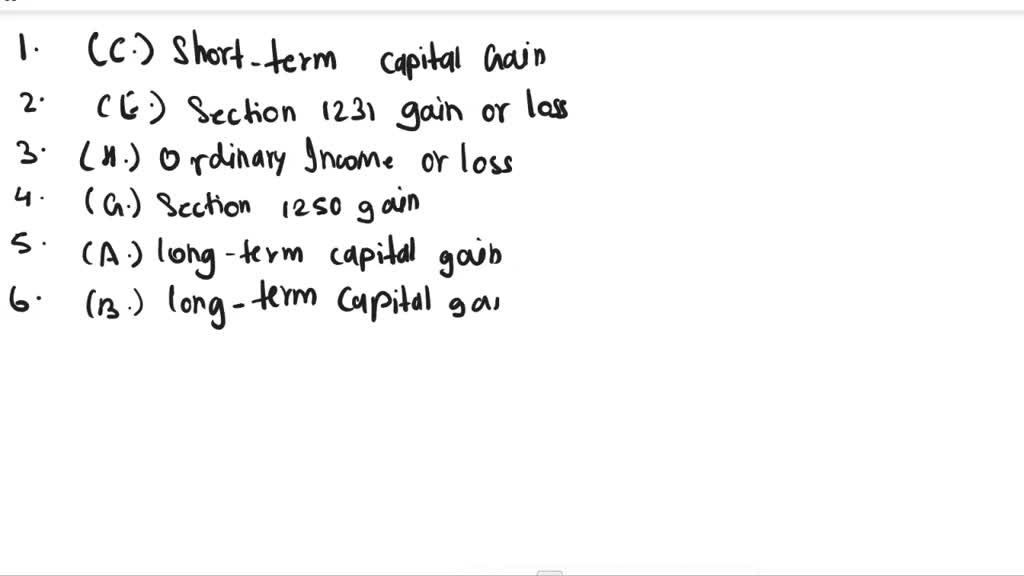 VIDEO solution Tax Treatment of Capital Gains from the Sale of