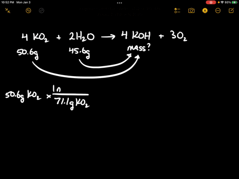 consider-the-following-balanced-chemical-equation-4ko2s-2h2ol-4kohs-3o2g-determine-the-mass-in-g-of-koh-formed-if-506-g-of-ko2-reacts-with-456-g-of-h2o-52317