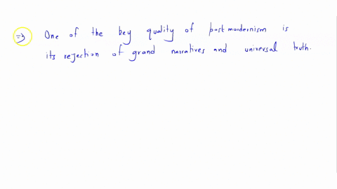 which-phrase-best-describes-a-quality-of-postmodernism-a-telling-a-story-that-ultimately-ends-in-a-tragedy-b-focusing-on-the-disturbing-personal-lives-of-couples-c-ensuring-that-the-main-characters-en