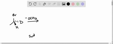 draw-the-major-organic-product-of-the-reaction-indicate-the-stereochemistry-via-wedge-and-dash-bonds-including-explicit-h-and-d-atoms-at-the-stereogenic-center-omit-byproducts-such-salts-or-94665