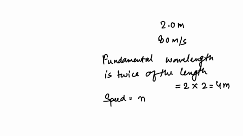 a-20-m-string-is-fixed-at-both-ends-and-tightened-until-the-wave-speed-is-80ms-what-is-the-frequency-of-the-standing-wave-shown-in-the-figure-below-a-120hz-b-230hz-c-350hz-d-470hz