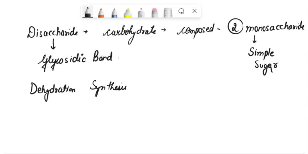 SOLVED: A Disaccharide Is Formed When Two Monosaccharides Join. Which ...