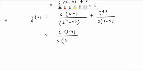 consider-the-following-initial-value-problem-in-which-an-input-of-large-amplitude-and-short-duration-has-been-idealized-as-a-delta-function-y4yt4-y06-y00-a-find-the-laplace-transform-of-the-90854