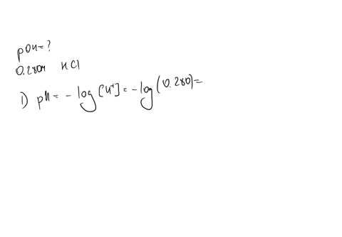 what-is-the-poh-of-an-aqueous-solution-of-0280-m-hydrochloric-acid