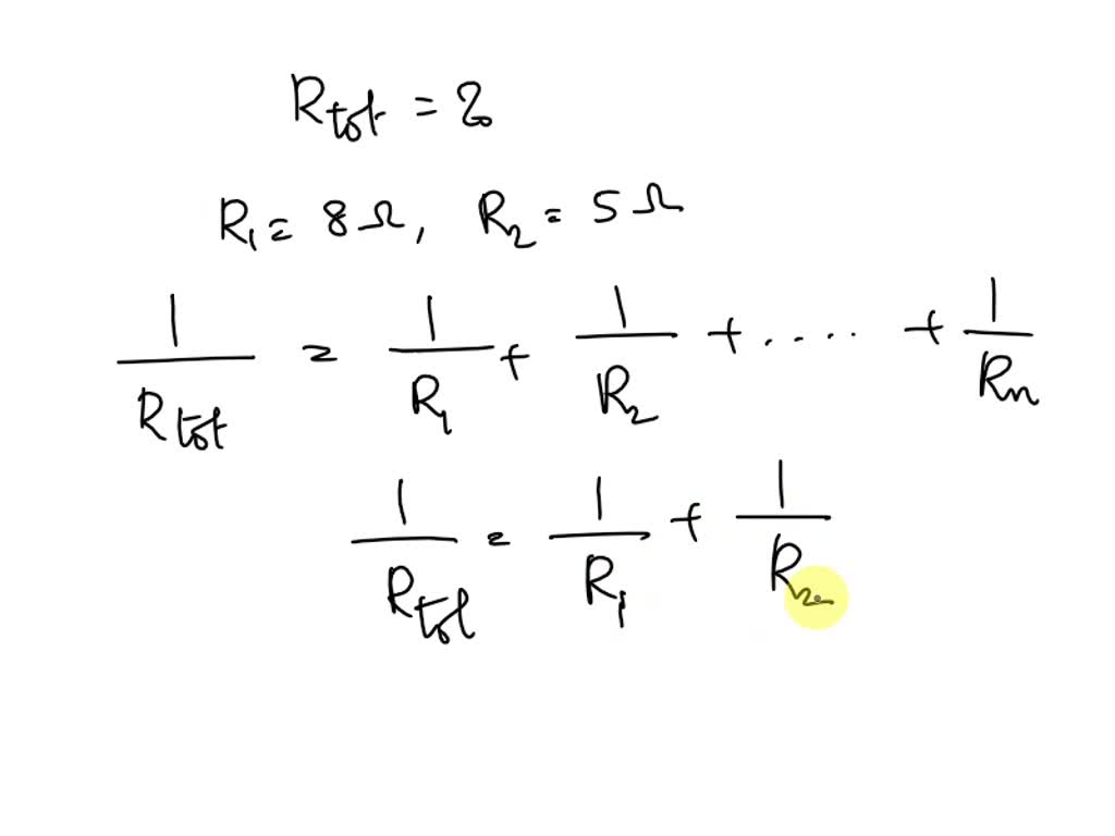 SOLVED What is the total resistance in a circuit containing resistors
