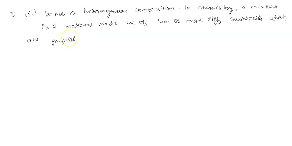 SOLVED: Separation of the Components of a Mixture Pre-lab Questions ...