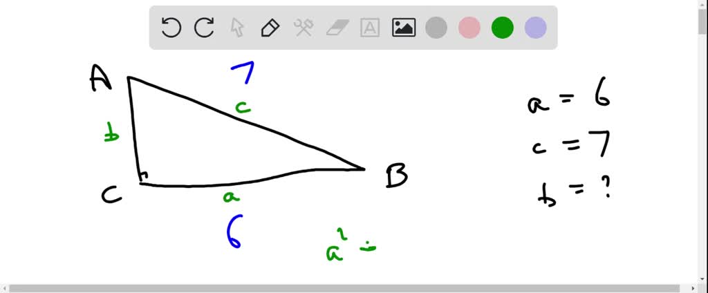 SOLVED Triangle ABC is a right triangle. Triangle ABC has a right