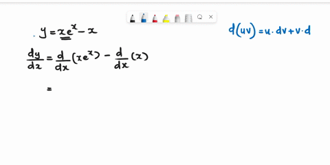 differentiate-the-given-functions-if-possible-simplify-your-answers-yx-ex-x-88271