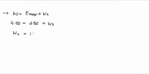 in-a-particular-photoelectric-effect-experiment-photons-with-an-energy-of-450-ev-are-incident-on-a-metal-surface-producing-photoelectrons-with-a-maximum-kinetic-energy-of-280-ev-the-photon-e-95283
