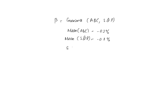 ii-mean-variance-analysis-consider-the-following-time-series-of-returns-for-abc-stock-and-the-sp500-index-year-rabcrsp-1-6-4-2-3-2-3-5-3-4-12-6-5-15-11-12-what-is-the-beta-of-abc-stock-a-068-67316