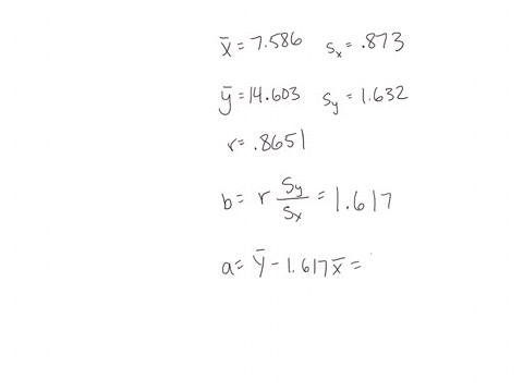a-group-of-students-measure-the-length-and-width-of-a-random-sample-of-beans-they-are-interested-in-investigating-the-relationship-between-the-length-and-width-their-summary-statistics-are-d-16244