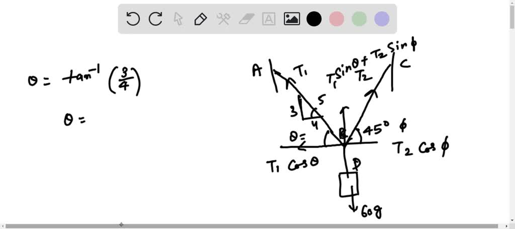 Solved: 'ex.3-2 Determine The Tension In Cable Bc And Ba Necessary To 