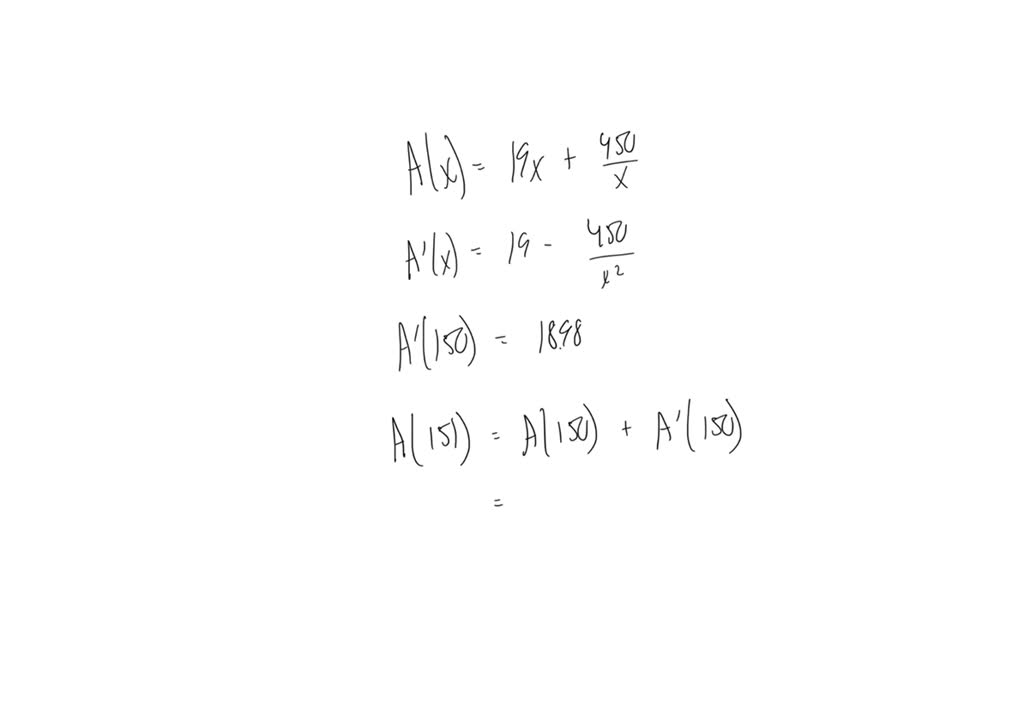 SOLVED: The average cost to produce x units of a product is given by ...