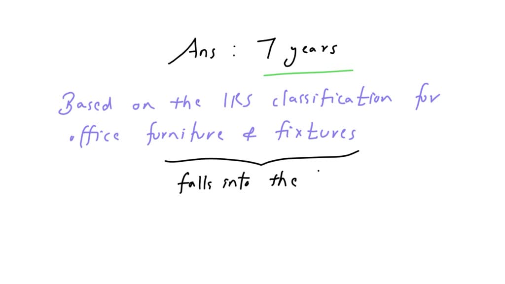 SOLVED For US federal tax purposes, which of the following properties