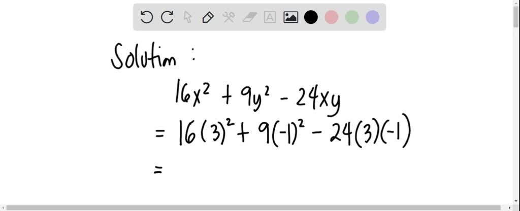 solved-find-the-value-of-16x-2-9y-2-24xy-when-x-3-y-1