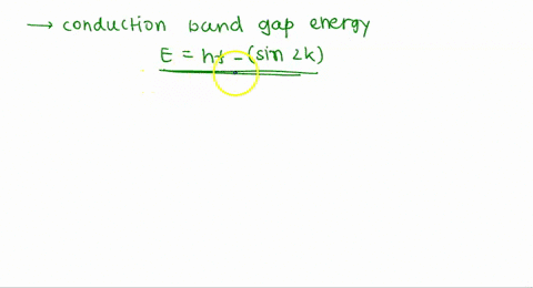 Two possible conduction bands are shown in the E versus k diagram given ...