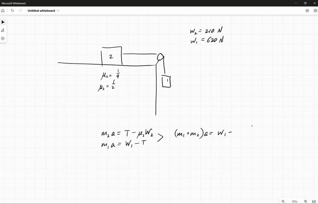 SOLVED 'Two objects are connected by a light wire as shown in the