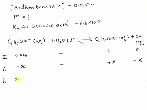 determine-the-ph-of-a-0015-m-sodium-benzoate-solution-ka-benzoic-acid-63-x-10-5-27758