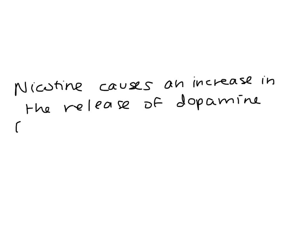 SOLVED: In which way does nicotine cause addiction? by stimulating the ...