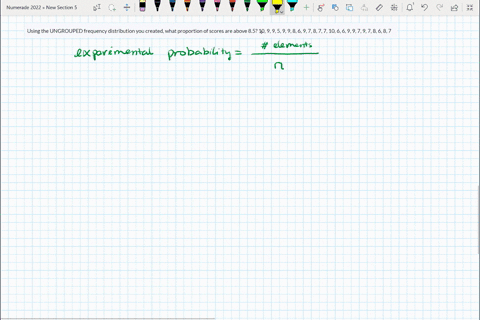 using-the-ungrouped-frequency-distribution-you-created-what-proportion-of-scores-are-above-85-10-9-9-5-9-9-8-6-9-7-8-7-7-10-6-6-9-9-7-9-7-8-6-8-7-55996